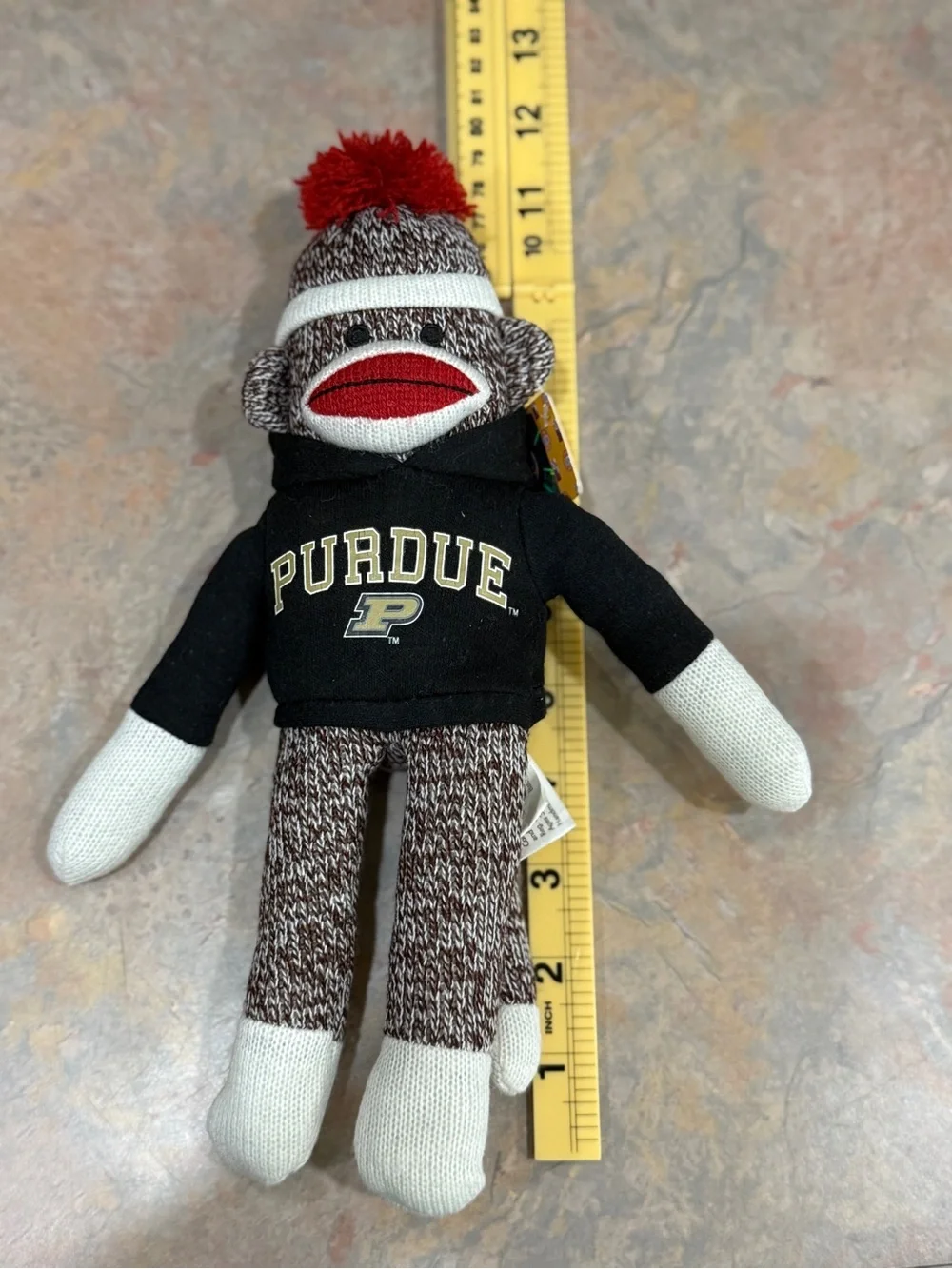 Purdue Boilermakers Sock Monkey Plush Plushland 2011 NWT College NCAA